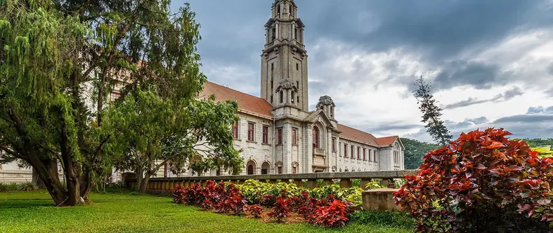 Lush greenery on campus