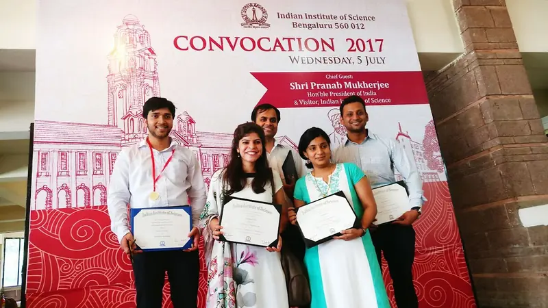 M.Tech.(SSA) 2017 graduates from Spectrum Lab.